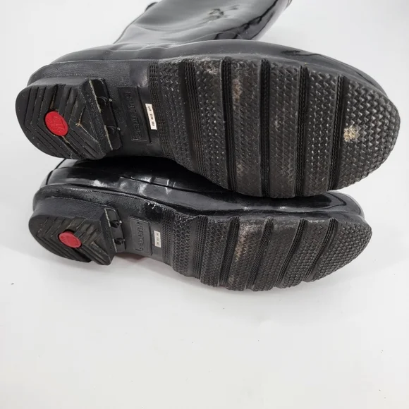 Hunter Tall Rain Boots Black 8